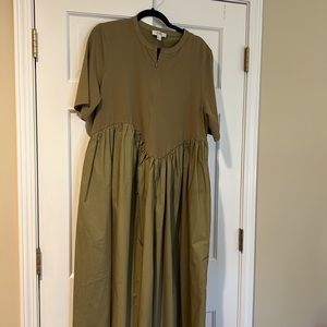 Cos and Athleta maxi dresses